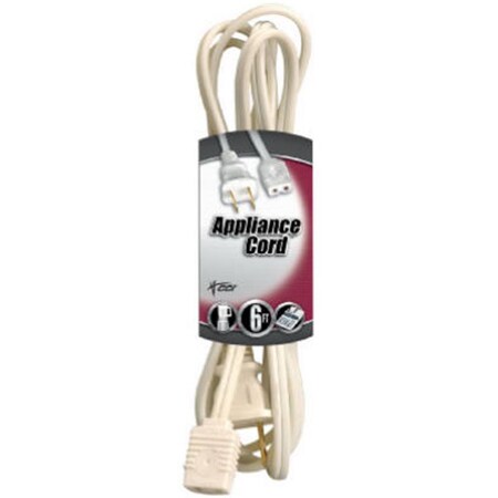Southwire 09307 6 ft. 18 By 2 White Appliance Cord 721025